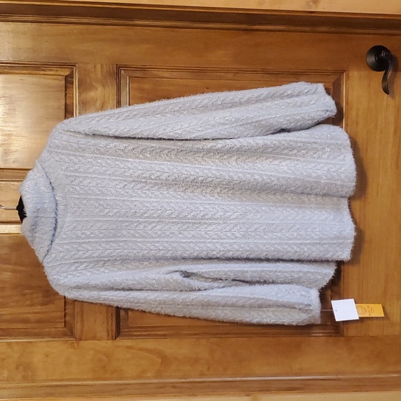 NWT Ruby Rd. Woman Light Blue Super Soft Cowl Neck Sweater Size 2X - Picture 3 of 4